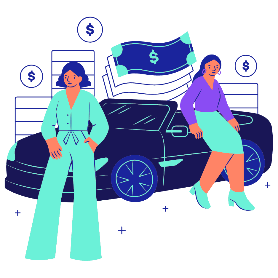 Illustration montrant le marché de l'automobile 