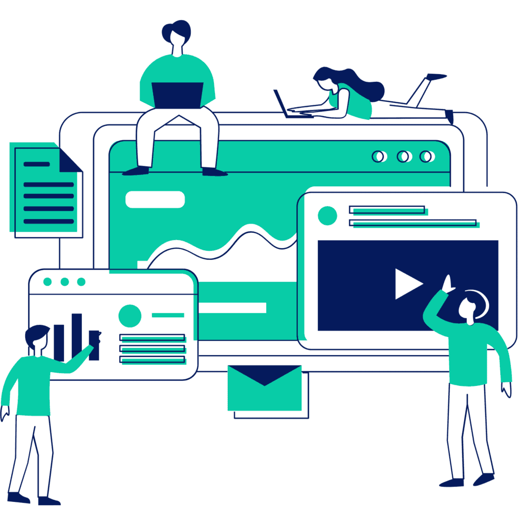 Illustration publicité digitale