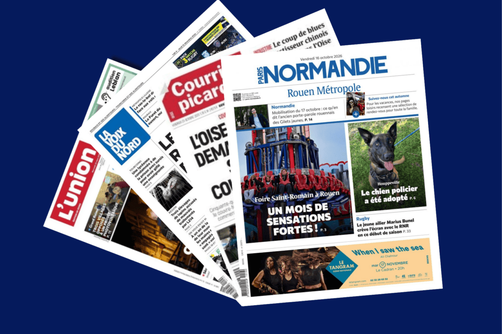 Publicité print diffusée dans un journal de presse régionale