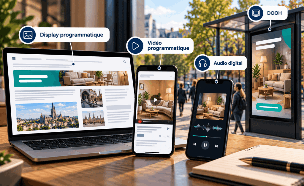 Dispositifs publicitaires digitaux pour une publicité programmatique
